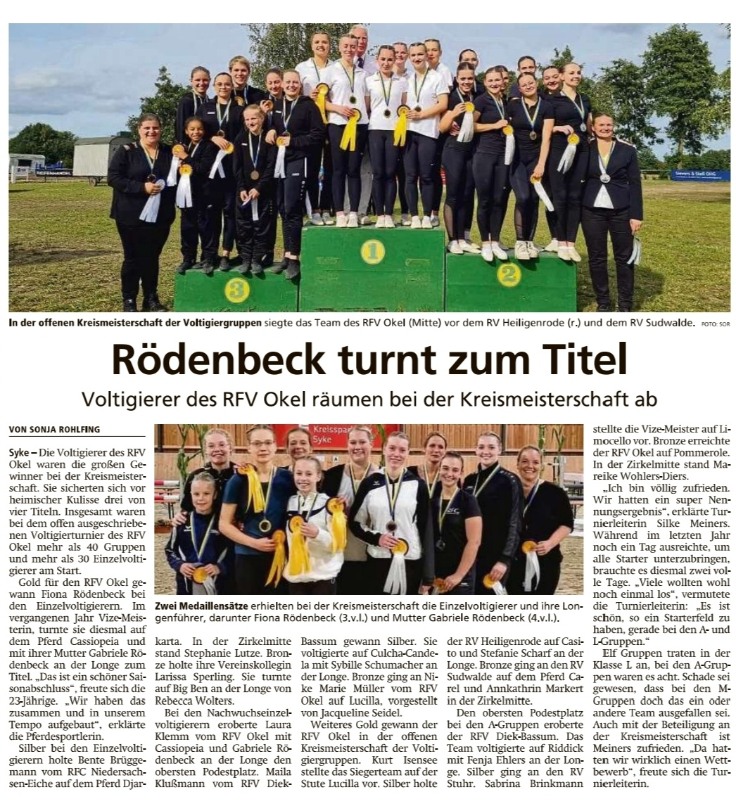 Rödenbeck turnt zum Titel